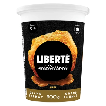 Liberté Méditerranée Yogourt Miel 9% M.G. 900G