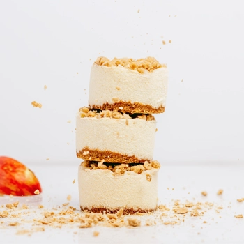 Apple-caramel cheesecake