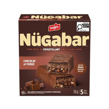 Barres Chocolat et Fudge enrobées de vrai chocolat au lait