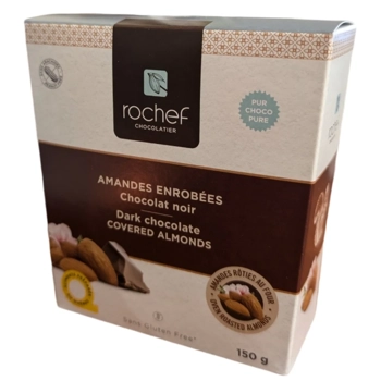 Dark chocolate covered almonds