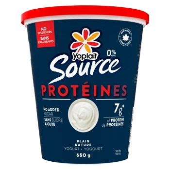 Yoplait Source Protein Yogurt Plain 0% M.F. 650G