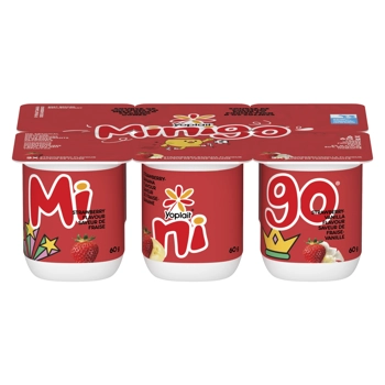 Yoplait Minigo Strawberry, Strawberry-Vanilla, Strawberry-Banana 2%