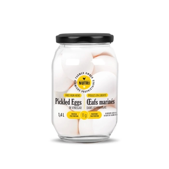 Oeufs de poules en liberté marinés dans le vinaigre 1.4L