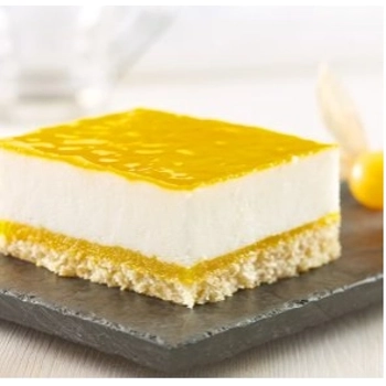 Yogurt and passion fruit slab cake