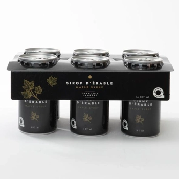 Mini-canettes de sirop d'érable 100% pur