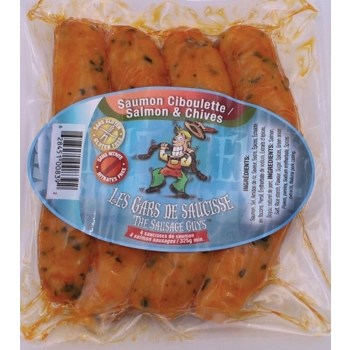 Saucisse Saumon Ciboulette