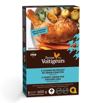 Cuisses de poulet de grain confites (2 unités)