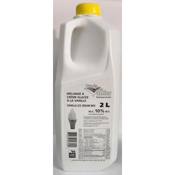 Mélange À Crème Glacée Molle À La Vanille