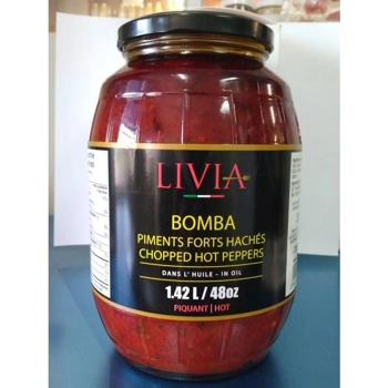 Bomba. chopped hot peppers