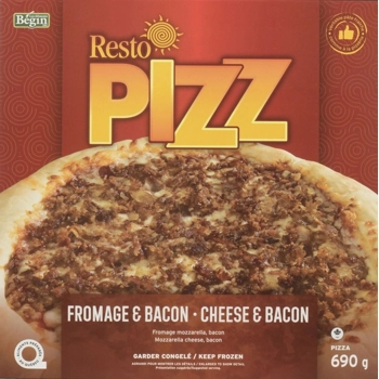 Cheese w bacon pizza