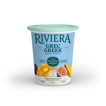 Riviera Greek Yogourt 0% mango passion