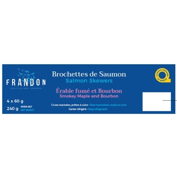 Brochettes de Saumon Érable Fumé et Bourbon