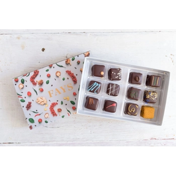 Boîte de 12 chocolats fins