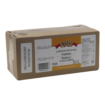 Raspberry sundae topping