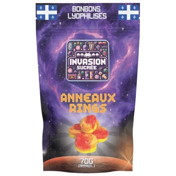 Freeze-dried gummy rings