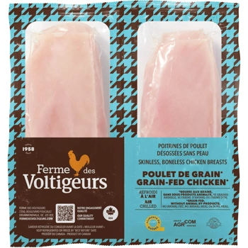 Poitrines désossées sans peau de poulet de grain