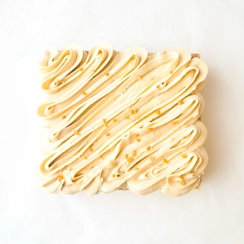 Vegan Vanilla & Maple, Square Cake, gluten-free and top 10 allergen-free