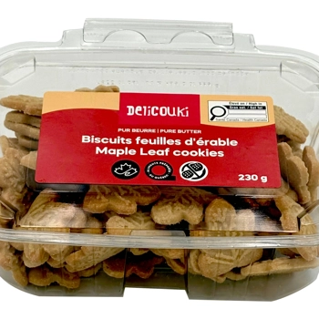 Biscuits feuille d'érable pur beurre